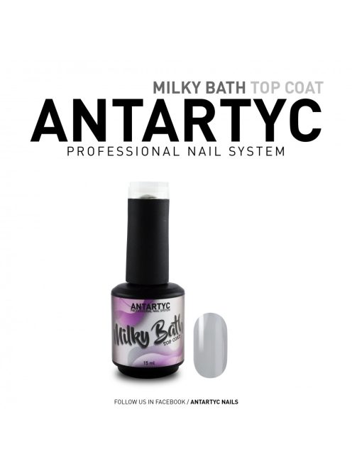 Milky Bath Top Coat  white  15ml